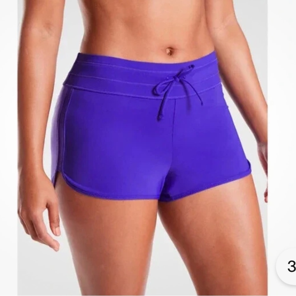 Athleta Women's Vibrant Purple Kata Athletic Shorts Sapphire XL